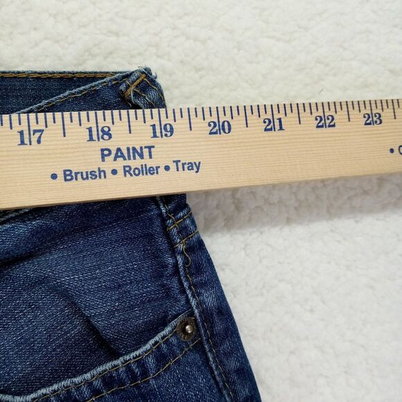 TK Axel Trumbull Jeans Mens 38x32 Straight‎ Slim Fit Denim Cotton Blue - Picture 5 of 10